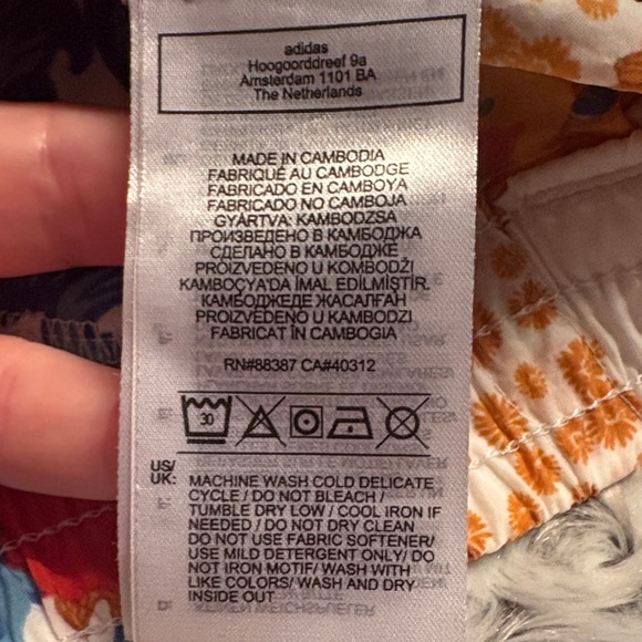 NWOT Adidas x HER Studio London Floral Track Pants White Joggers Women's M - Picture 11 of 15